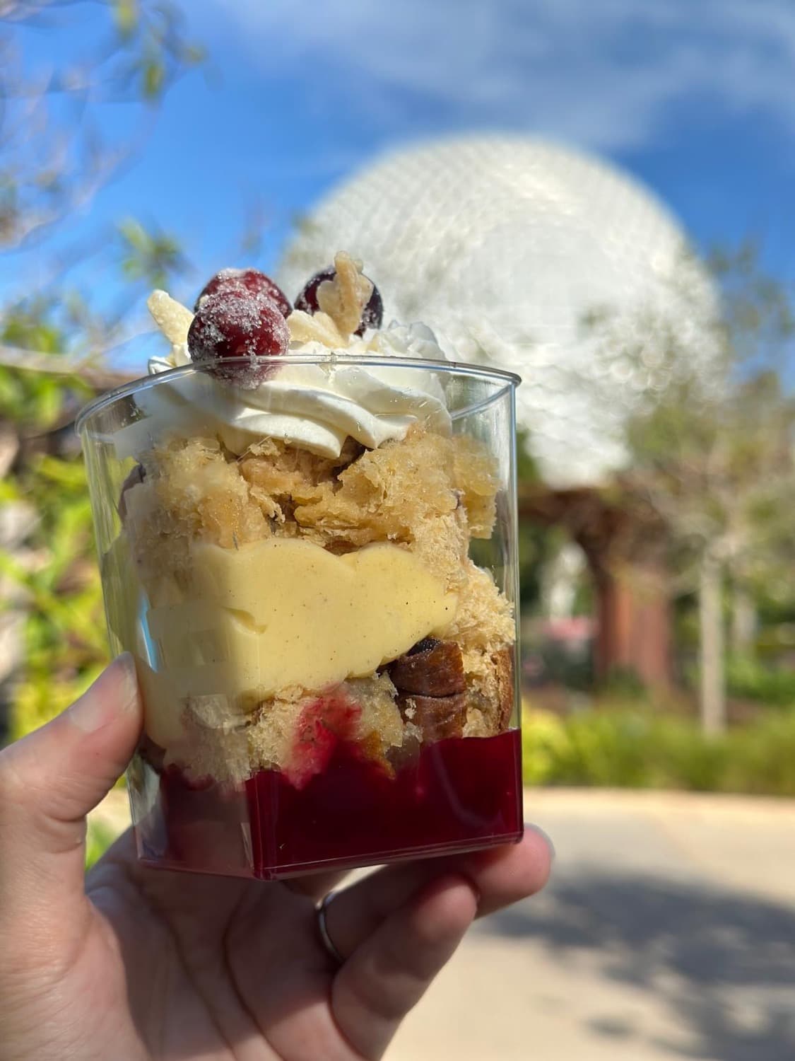 Panettone dessert sold at Epcot/Disney